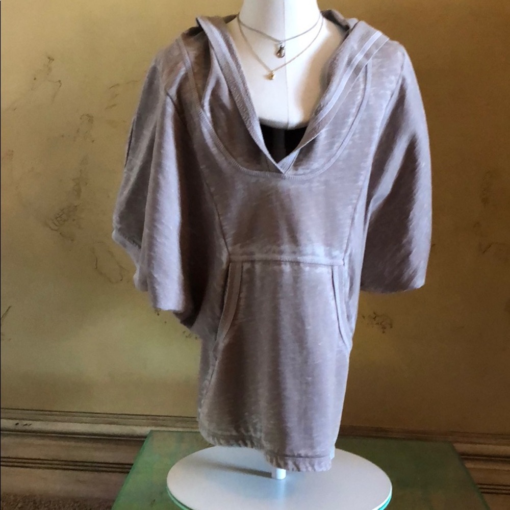 Hooded jersey top